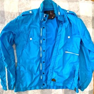 G-Star Raw lightweight shirt windbreaker jacket light blue men size Medium/Large